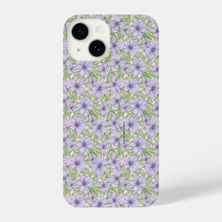 Lavender Bloom Floral iPhone 14 Hoesje