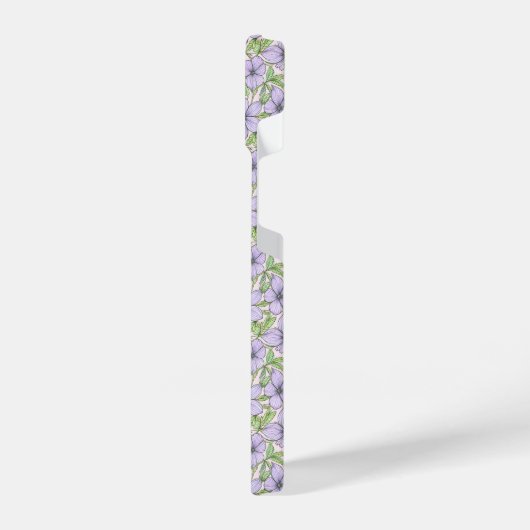 Lavender Bloom Floral iPhone Hoesje (Linkerkant)