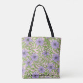 Lavender Bloom Floral Tote Bag (Achterkant)