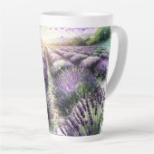 Lavender Bloom Serenity Mug  Latte Mok (Rechterhoek)