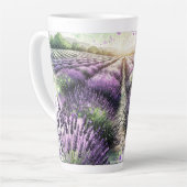 Lavender Bloom Serenity Mug  Latte Mok (Linkerhoek)