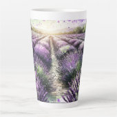 Lavender Bloom Serenity Mug  Latte Mok (Voorkant)
