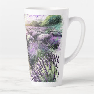 Lavender Bloom Serenity Mug  Latte Mok