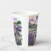 Lavender Bloom Serenity Mug  Papieren Bekers (Links)