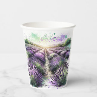 Lavender Bloom Serenity Mug  Papieren Bekers