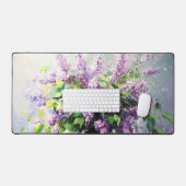 Lavender Blooming Lilac Bouquet Bureaumat (Keyboard & Muis)