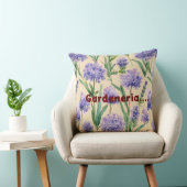 "Lavender Blooms: Gardeneria Inspired Throw Pillow Kussen (Stoel)
