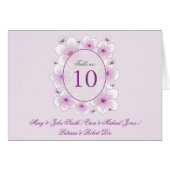 Lavender Blossom Flowers Romantic Table Place Card (Voorkant Horizontaal)