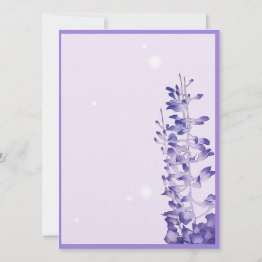 Lavender Blossom Kaart (Achterkant)