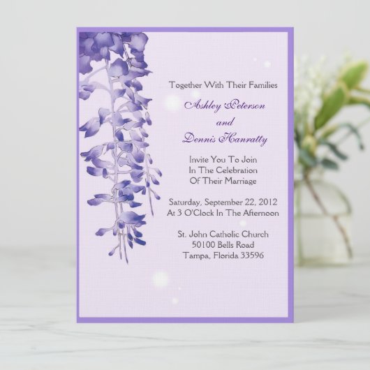 Lavender Blossom Kaart (Staand voorkant)