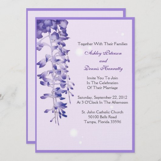 Lavender Blossom Kaart (Voorkant / Achterkant)