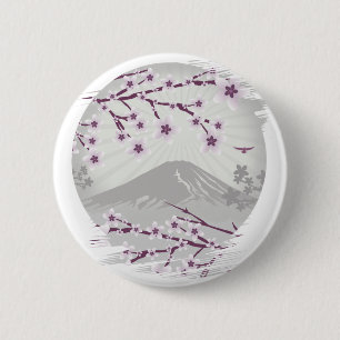 Lavender Blossom Ronde Button 5,7 Cm