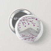 Lavender Blossom Ronde Button 5,7 Cm (Voorkant /achterkant)