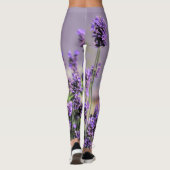 Lavender Blossoms Floral Botanische Lila Leggings (Achterkant)