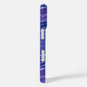 Lavender Blue Abstract Waves Pattern Case-Mate iPhone Case (Achterkant / Rechts)