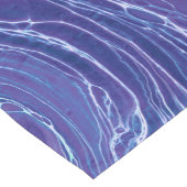 Lavender Blue Abstract Waves Pattern Korte Tafelloper (Hoek)
