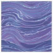 Lavender Blue Abstract Waves Pattern Stof (Swatch)