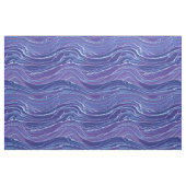Lavender Blue Abstract Waves Pattern Stof (Fat Quarter)