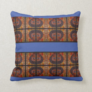 Lavender Blue Accent Ethiopian Traditional Throw  Kussen