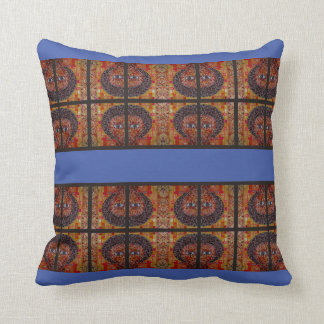 Lavender Blue Accent Ethiopian Traditional Throw Kussen