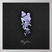 Lavender Blue Aquarius Poster (Voorkant)