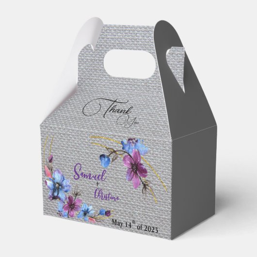 lavender Blue Bedankdoosjes (Voorkant Zijde)