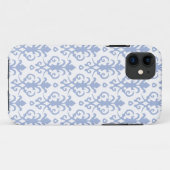 Lavender Blue Damask iPhone 5/5S Hoesje (Achterkant (horizontaal))