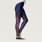 Lavender Blue en Black Abstract Dance Leggings (Rechts)
