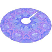 Lavender Blue en Sneeuwpatroon Kerstboom Rok (Gekanteld)