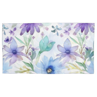 Lavender & Blue Floral Kussensloop