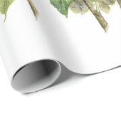 Lavender Blue Hydrangea Botanical Floral Bouquet Cadeaupapier (Rol Hoek)