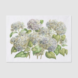 Lavender Blue Hydrangea Botanical Floral Bouquet Tissuepapier