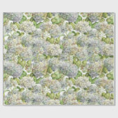 Lavender Blue Hydrangea Botanical Floral Cadeaupapier (Vlak)