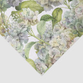 Lavender Blue Hydrangea Floral Tissuepapier (Detail)