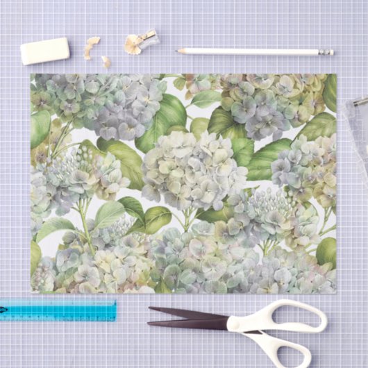 Lavender Blue Hydrangea Floral Tissuepapier (Craft)