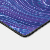 Lavender Blue Lace Marble Acrylic Abstraction Bureaumat (Hoek)