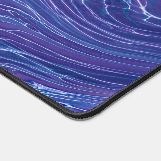 Lavender Blue Lace Marble Acrylic Abstraction Bureaumat (Hoek)