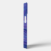 Lavender Blue Lace Marble Acrylic Abstraction Case-Mate iPhone Case (Achterkant / Rechts)