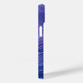 Lavender Blue Lace Marble Acrylic Abstraction Case-Mate iPhone Case (Achterkant / Rechts)