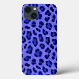 Lavender Blue Leopard Animal Print Skin Patroon   Case-Mate iPhone Case