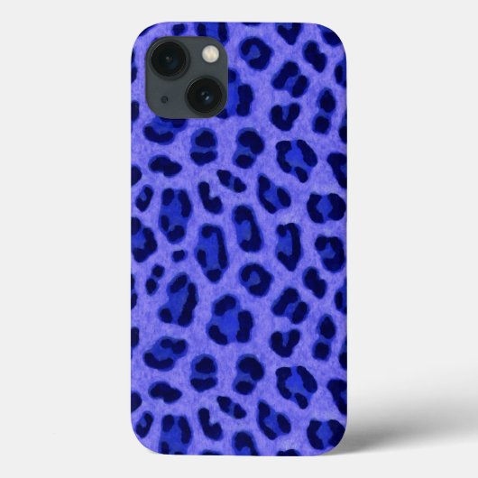 Lavender Blue Leopard Animal Print Skin Patroon Case-Mate iPhone Case (Achterkant)