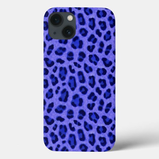 Lavender Blue Leopard Animal Print Skin Patroon Case-Mate iPhone Case (Achterkant)