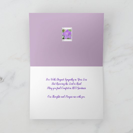 LAVENDER BLUE LOVE - GREETING CARD KAART (Binnen)