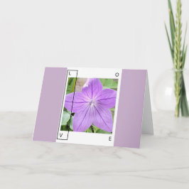 LAVENDER BLUE LOVE - GREETING CARD KAART