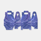 Lavender Blue Marble Acrylic Abstract Bedankdoosjes (Uitgevouwen)