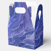 Lavender Blue Marble Acrylic Abstract Bedankdoosjes (Geopend)