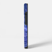 Lavender Blue Marble Acrylic Abstract iPhone Hoesje (Linkerkant)