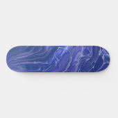 Lavender Blue Marble Acrylic Abstract Persoonlijk Skateboard (Horizontaal)