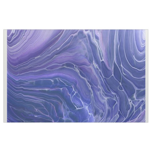 Lavender Blue Marble Acrylic Abstract Stof (Yard (91,4 cm))