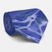 Lavender Blue Marble Acrylic Abstract Stropdas (Opgerold)